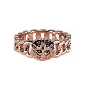 Marc By Marc Jacobs Logo Turnlock Ring Rose Gold